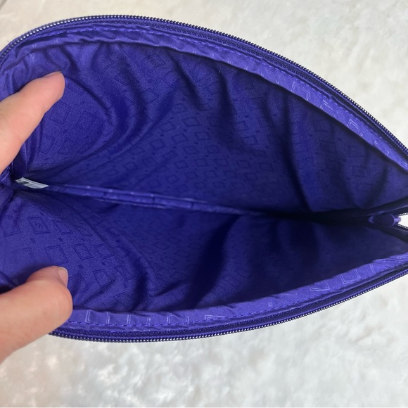 Vera Bradley Laptop Tablet Case Floral Paisley Purple Quilted Zipper 10x8” - Picture 5 of 5